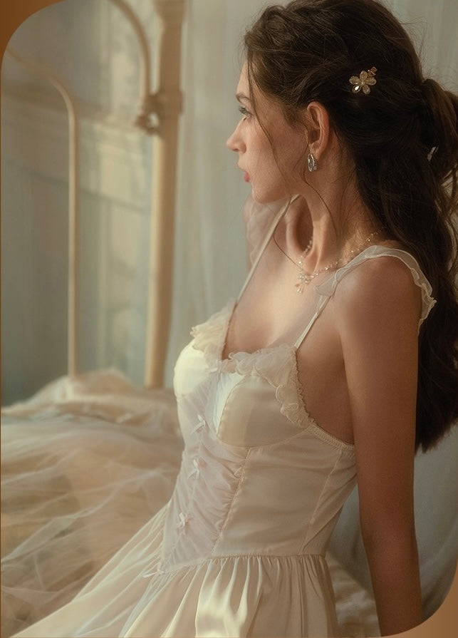 Daisy Sweet Babydoll Nightdress (Champagne)