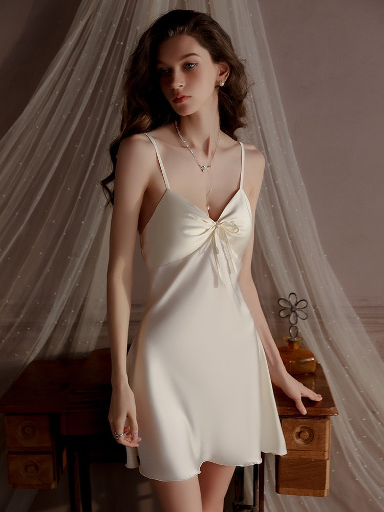 Aerin Ribbon Comfy Nightdress (Champagne)