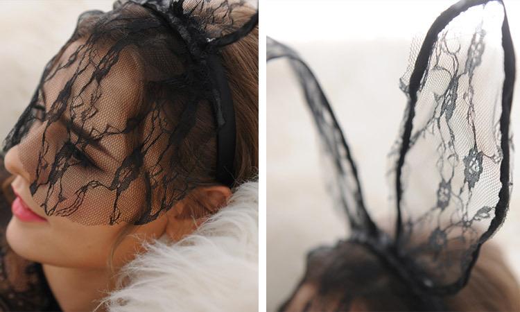 Macey Match Bunny Lace Head Band