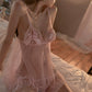 Reina Sexy Organza Babydoll Lingerie (Pink)