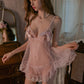 Reina Sexy Organza Babydoll Lingerie (Pink)