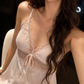 Anna Casual Lace Trim Padded Set (Pink)