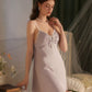 Lena Contrast Sweet Nightdress (Purple)