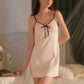 Lena Contrast Sweet Nightdress (Pink)