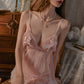 Reina Sexy Organza Babydoll Lingerie (Pink)