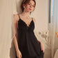 Zola Padded Babydoll Nightdress (Black)