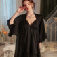 Zola Padded Babydoll Nightdress (Black)