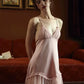 Laurin V Neck Babydoll Nightdress (Pink)
