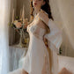 Oriya Embroidery Sweet Nightdress Set (Champagne)