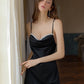Orlene Pearl Ruched Nightdress (Black)