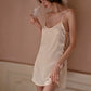 Krisley Side Tie String Nightdress (Cream)
