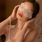 Jalyn Lace Eye Mask (White)