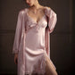 Leah Versatile Padded Lace Trim Nightdress (Pink)