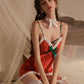 Joyous Christmas Lingerie Set (Red)