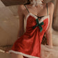 Joyous Christmas Lingerie Set (Red)