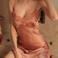 Xixili Lace Trim Padded Nightdress Set (RosePink)