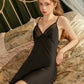 Genevie Lace Trim Nigthdress (Black)
