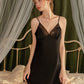Genevie Lace Trim Nigthdress (Black)