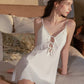 Malin Padded Tie String Nightdress (White)