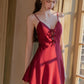 Malin Padded Tie String Nightdress (Red)