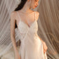 Sabrina Padded Lace Trim Nightdress (Cream)