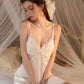 Sabrina Padded Lace Trim Nightdress (Cream)