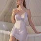 Amorita Lace Trim Padded Nightdress (Purple)