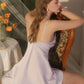 Amorita Lace Trim Padded Nightdress (Purple)