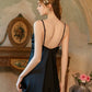 Amorita Lace Trim Padded Nightdress (Black)