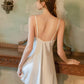 Amorita Lace Trim Padded Nightdress (Cream)