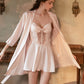 Mariah Cute Bow Padded Nightdress Set (Pink)