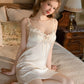 Scarlett Versatile Padded Nightdress Set (Cream)