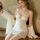 Scarlett Versatile Padded Nightdress Set (Cream)
