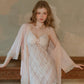Olivia Lace Trim Padded Nightdress (Light Pink)