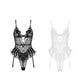 Madison Lace Sexy Bodysuit Lingerie (White)