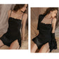 Emerson Lace Nightdress (Black)