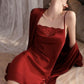 Emerson Lace Nightdress (Maroon)