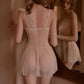 Willow Sheer Organza Lingerie (Cream)