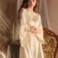 Esther Flattering Lace Trim Nightdress Set (Champagne)