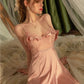 Fay Ruffle Lace Nightdress (Pink)