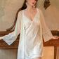 Joanne Printing Lace Trim Padded Set (Cream)
