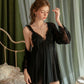 Tara Mesh Ruffle Lingerie (Black)