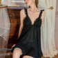 Tara Mesh Ruffle Lingerie (Black)