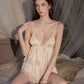 Aubrey Casual Lace Trim Padded Set (Cream)