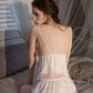 Aubrey Casual Lace Trim Padded Set (Cream)