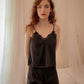 Mili Plain Comfy Cami Set (Black)