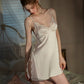 Freya Lace V Neck Nightdress (White)