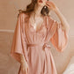 Juliette Lace Trim Padded Nightdress Set (Pink)