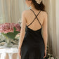 Louise Padded V-Neck Comfy Nightdress (Black)