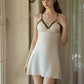 Louise Padded V-Neck Comfy Nightdress (Cream)